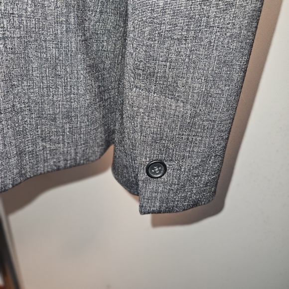 Banana Republic Blazer Size 12 Heather Charcoal Gray NWT - Picture 7 of 13